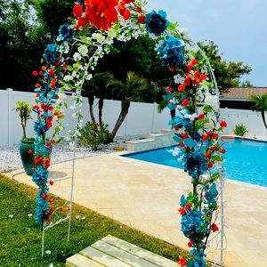 Wedding Alter Garden Decor Ceremony Bridal Arch